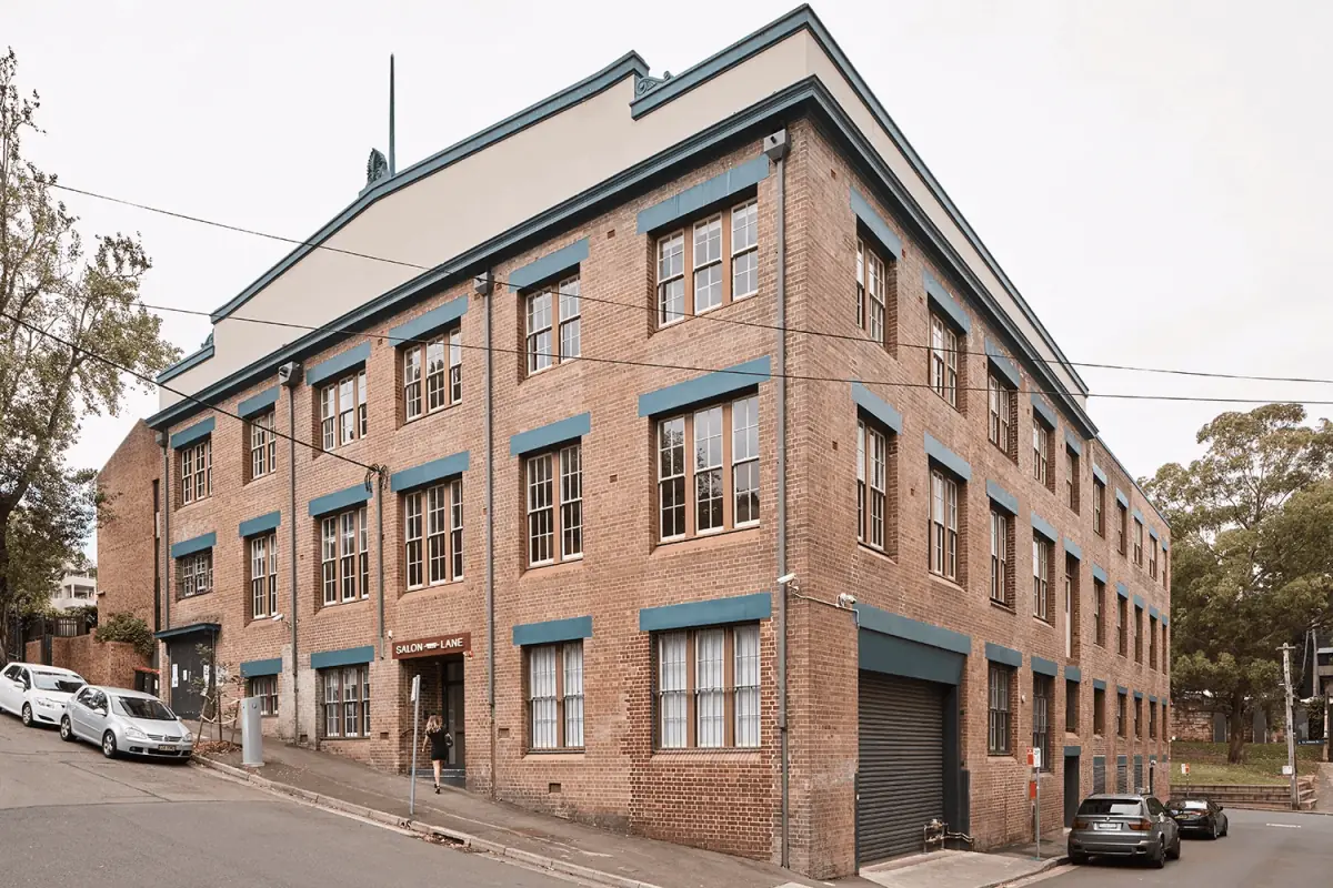 The building at 7/63 Ann St, Surry Hills, where Le Garage is located